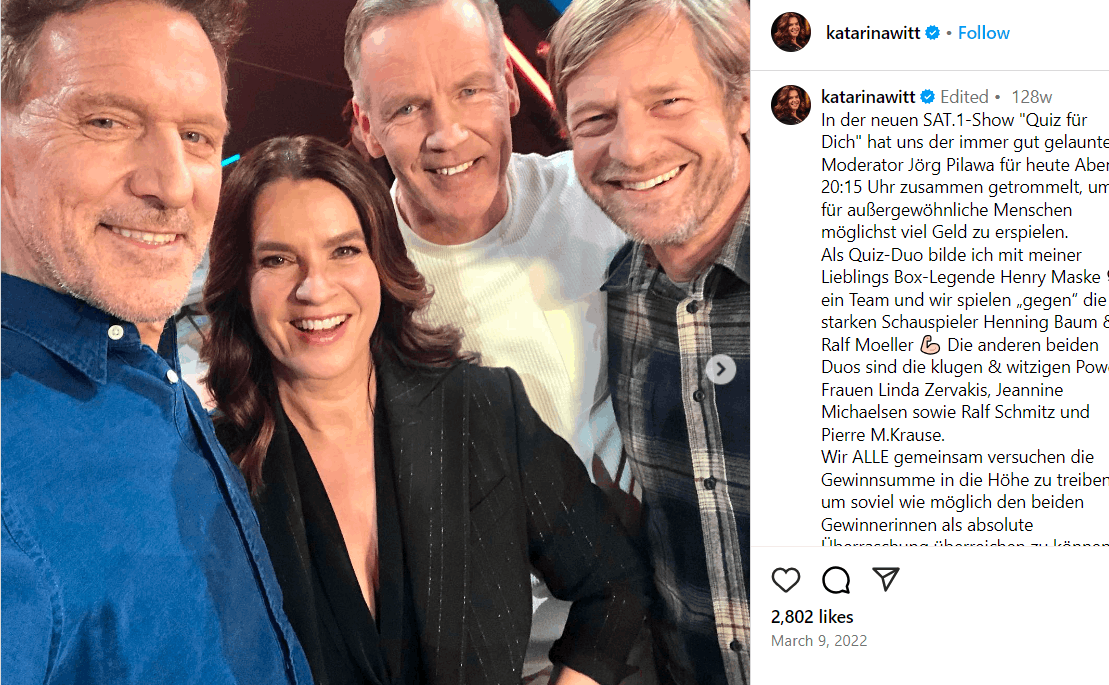 Katarina Witt Lebensgefährtin Wikipedia: Vermögen, Eltern Katarina Witt Lebensgefährtin Wikipedia: Vermögen, Eltern
