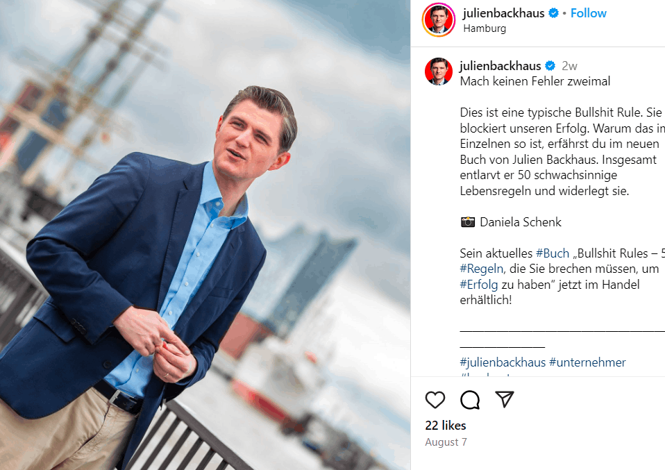 Julien Backhaus Vermögen: Größe, Partner, Kinder, Eltern, Alter Julien Backhaus Vermögen: Größe, Partner, Kinder, Eltern, Alter