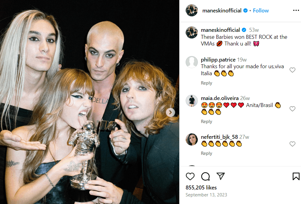 Maneskin Vermögen: Partner, Alter, Kinder, Eltern, Größe Maneskin Vermögen: Partner, Alter, Kinder, Eltern, Größe