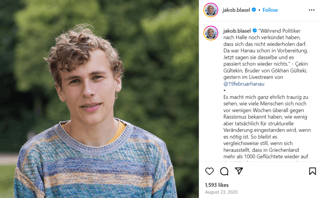 Jakob Blasel Eltern Jakob Blasel Eltern