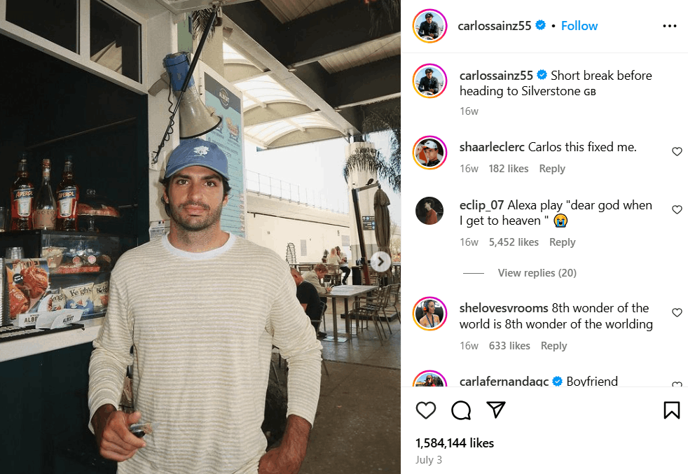 Carlos Sainz Alter: Vermögen, Kinder, Eltern, Größe, Partner