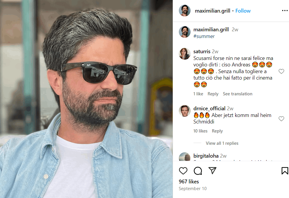 Maximilian Grill Frau: Vermögen, Kinder, Alter, Eltern, Größe Maximilian Grill Frau: Vermögen, Kinder, Alter, Eltern, Größe
