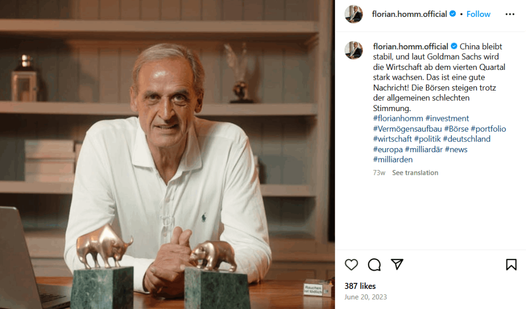 Florian Homm Vermögen Florian Homm Vermögen