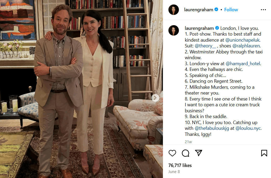 Lauren Graham Krankheit: Kinder, Partner, Eltern, Vermögen, Alter Lauren Graham Krankheit: Kinder, Partner, Eltern, Vermögen, Alter