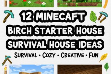 22 Minecraft Birch Starter House