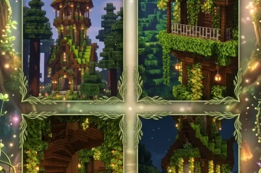 20 Minecraft Green Tower to Build