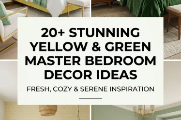 20 Master Bedrooms Decor Yellow and Green