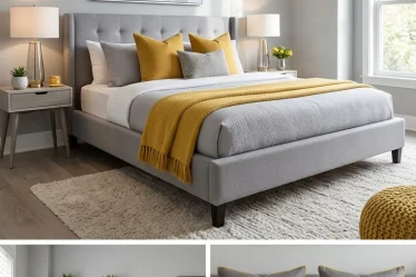 21 Yellow and Grey Master Bedrooms Decor