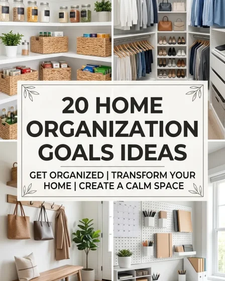20 Home Organization Goals Ideas