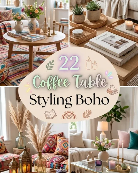 22 Coffee Table Styling Boho