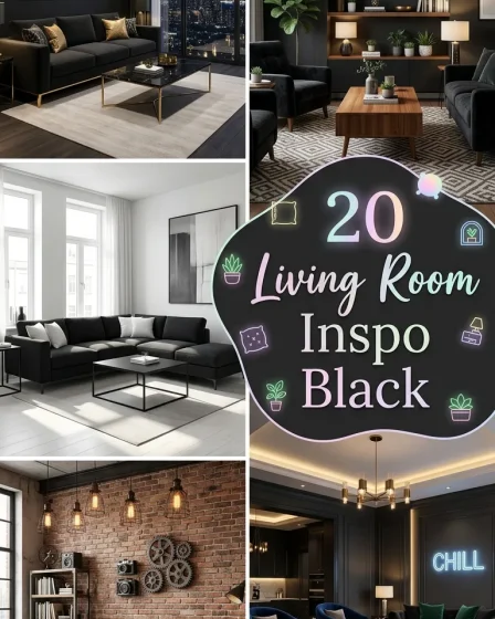 20 Living Room Inspo Black