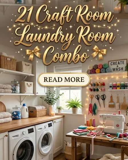 21 Craft Room Laundry Room Combo