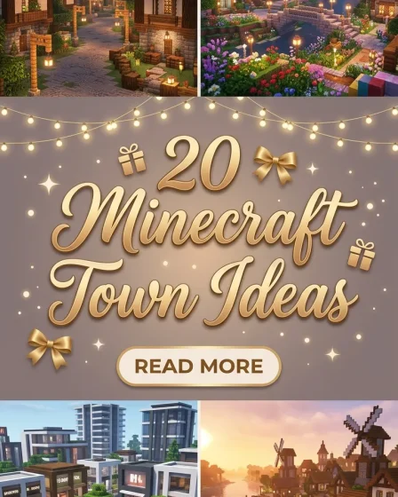 20 Minecraft Town Ideas 20 Minecraft Town Ideas