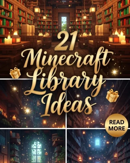 21 Minecraft Library Ideas 21 Minecraft Library Ideas