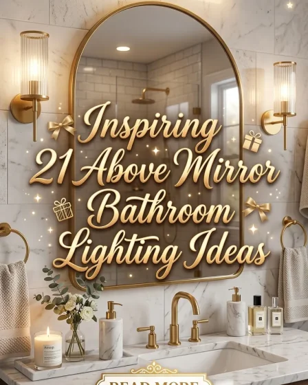 Inspiring 21 Above Mirror Bathroom Lighting Ideas