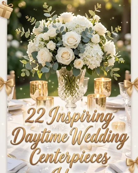 22 Inspiring Daytime Wedding Centerpieces Ideas