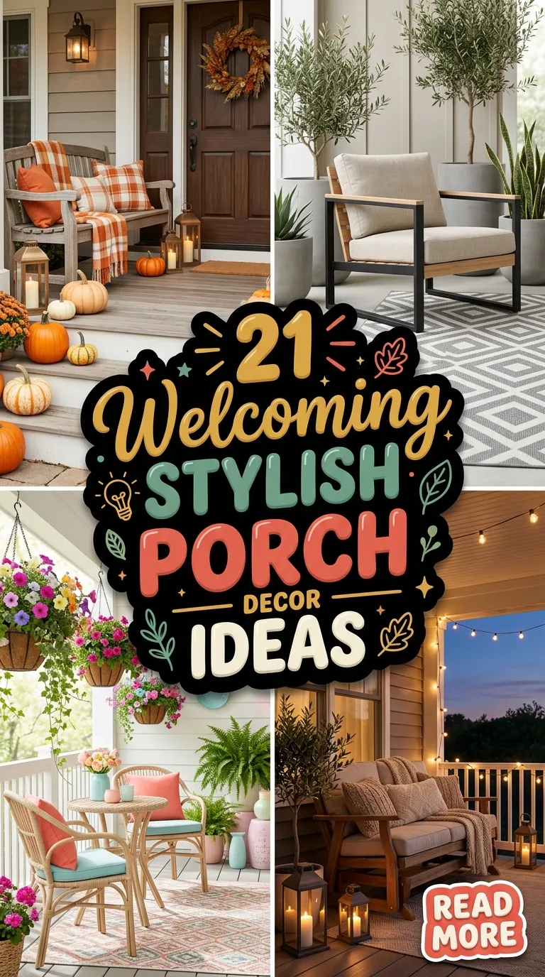 21 Welcoming Stylish Porch Decor Ideas