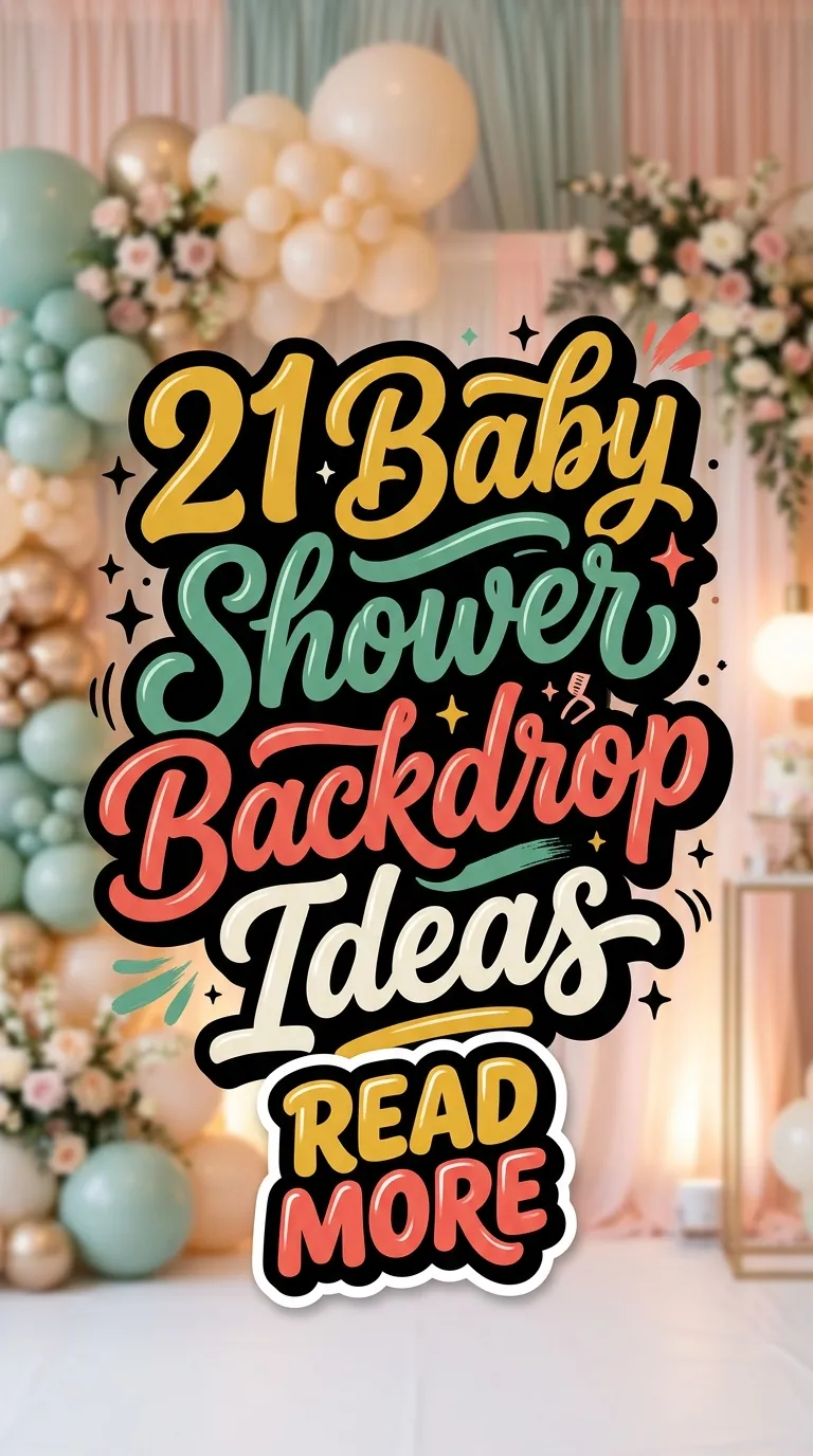 21 Baby Shower Backdrop Ideas