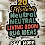 20 Modern Neutral Living Room Rug Ideas