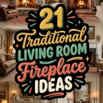 21 Traditional Living Room Fireplace Ideas
