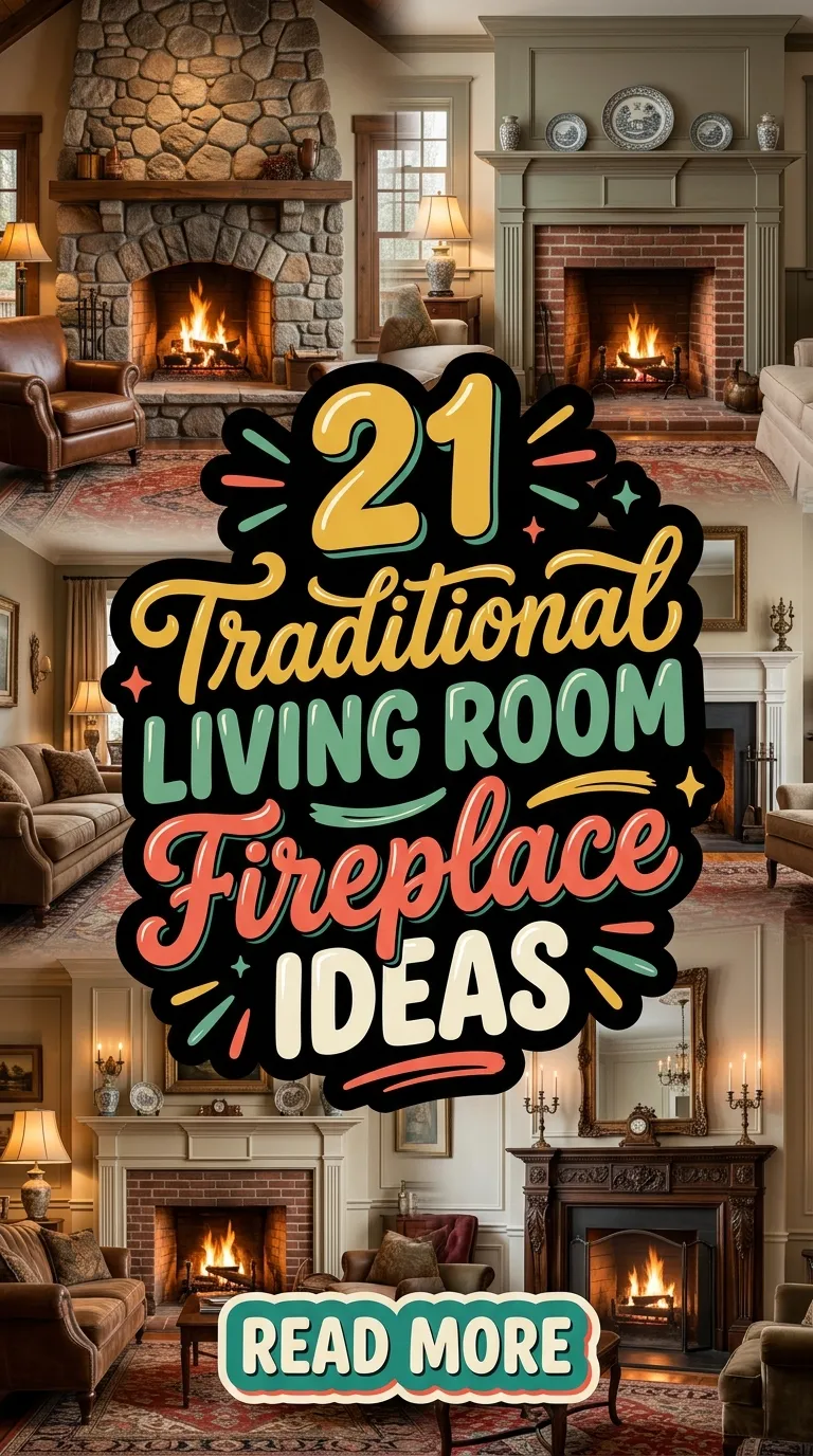 21 Traditional Living Room Fireplace Ideas