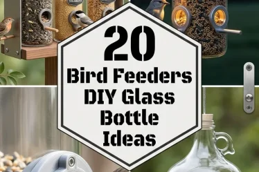 20 Bird Feeders DIY Glass Bottle Ideas