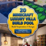 20 Minecraft Luxury Villa Build with Pool