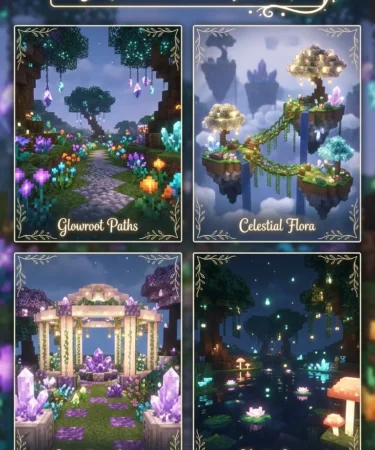 20 Luxury Garden Minecraft Ideas