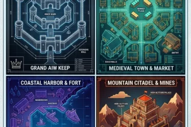 20 Minecraft Kingdom Blueprint Layout