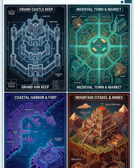 20 Minecraft Kingdom Blueprint Layout 20 Minecraft Kingdom Blueprint Layout